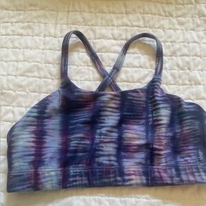 Athleta Girl Upbeat Purple and Blue Sports Bra